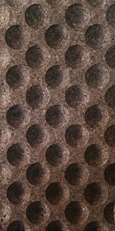 PLAQUE de LIEGE pour L'ISOLATION THERMIQUE et ACCOUSTIQUE et la DECORATION VENDU au PAQUET Modèle : POINT CLOUD