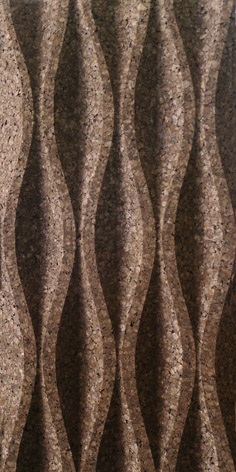 PLAQUE de LIEGE pour L'ISOLATION THERMIQUE et ACCOUSTIQUE et la DECORATION VENDU au PAQUET Modèle : WAVE L1