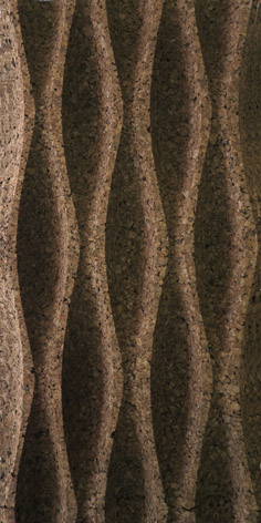 PLAQUE de LIEGE pour L'ISOLATION THERMIQUE et ACCOUSTIQUE et la DECORATION VENDU au PAQUET Modèle : WAVE L2