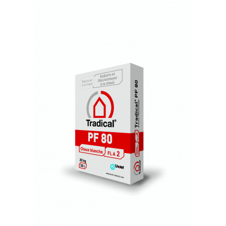 CHAUX TRADICAL PF 80 en SAC de 20 kg