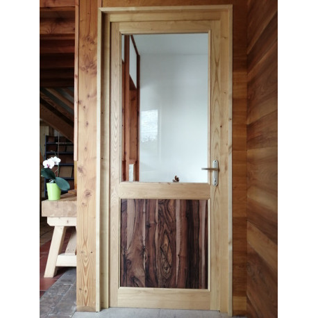 PORTE INTERIEURE en BOIS MASSIF SANS FINITION