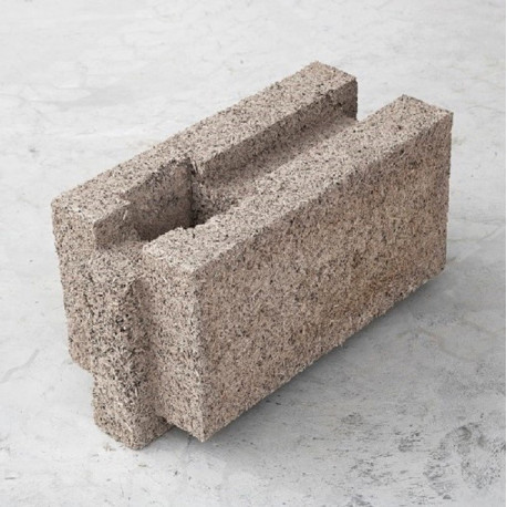 BLOC de CHANVRE POTEAU BIOSYS en 30 cm d'épaisseur / Autoporteur VENDU à l'unité