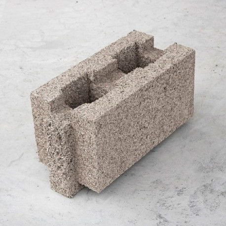 BLOC de CHANVRE DOUBLE POTEAU BIOSYS en 30 cm d'épaisseur / Autoporteur VENDU à l'unité