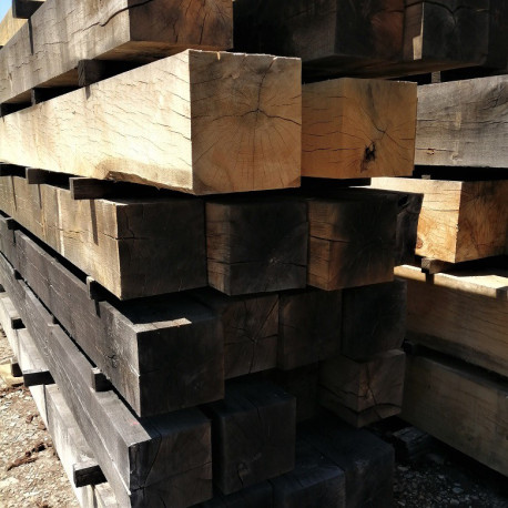 POUTRES en CHENE MASSIF