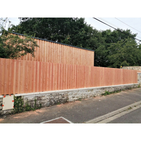 CLOTURE SUR MESURE en DOUGLAS PURGE D'AUBIER SANS TRAITEMENT