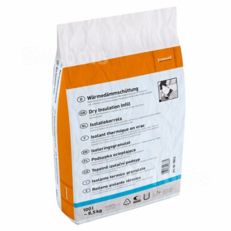ISOLANT THERMIQUE en VRAC FERMACELL en SAC de 100 Litres