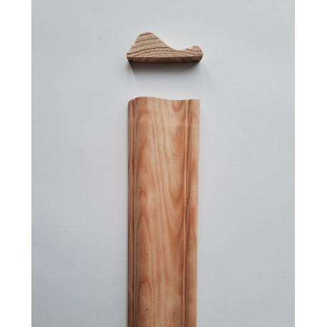 ENCADREMENT en PIN MARITIME avec MOULURE DOUCINE de 20 x 60 mm E VENDU à L'unité