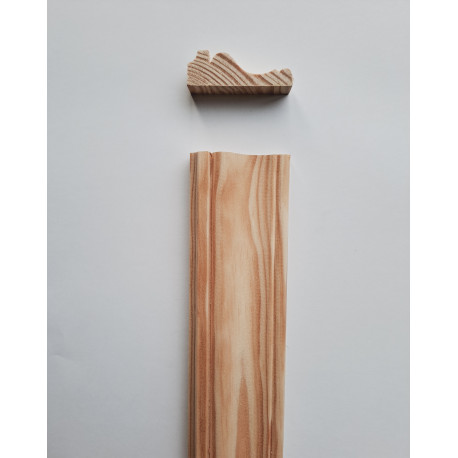 ENCADREMENT en PIN MARITIME avec MOULURE DOUCINE de 20 x 60 mm F VENDU à L'unité