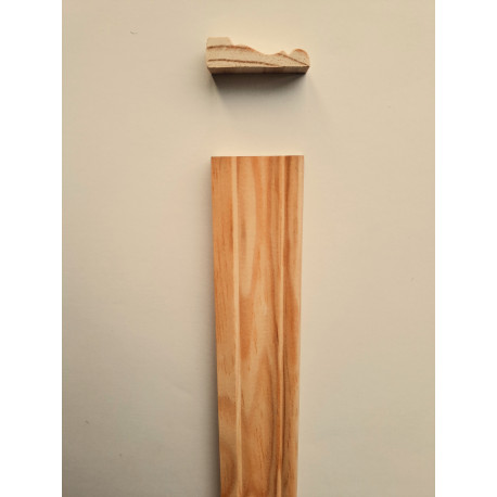 CHAMBRANLE LOUIS XVI en PIN MARITIME de 11 x 40 mm VENDU à L'unité