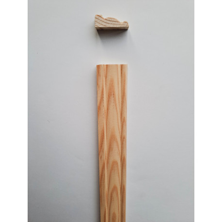 CHAMBRANLE LOUIS XV en PIN MARITIME de 10 x 30 mm VENDU à L'unité