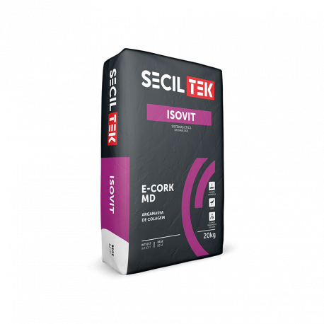MORTIER COLLE ISOVIT CORK MD Facade en Sac de 20 kg ( Spéciale pour pose LIEGE MD FACADE )