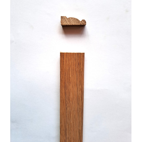 CHAMBRANLE LOUIS XV en CHENE de 10 x 30 mm VENDU à L'unité