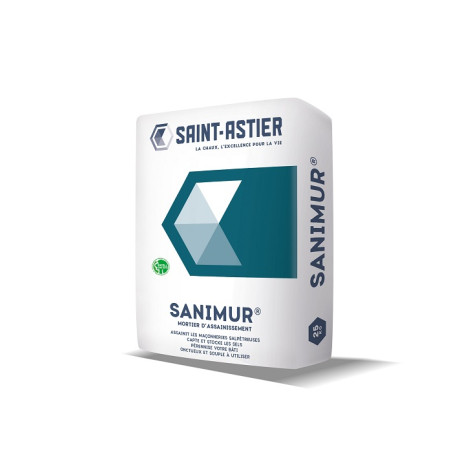 MORTIER D'ASSAINISSEMENT SANIMUR en SAC de 25 kg