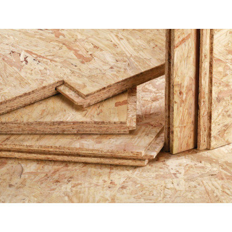 PANNEAUX OSB 3 Nouvelle Génération ( Dim : 2,50 m x 0,625 m ) Panneau à Rainures et Languettes VENDU à la PLAQUE