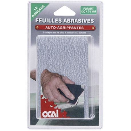 FEUILLES ABRASIVES AUTO-AGRIPPANTES par boîtes de 25 feuilles