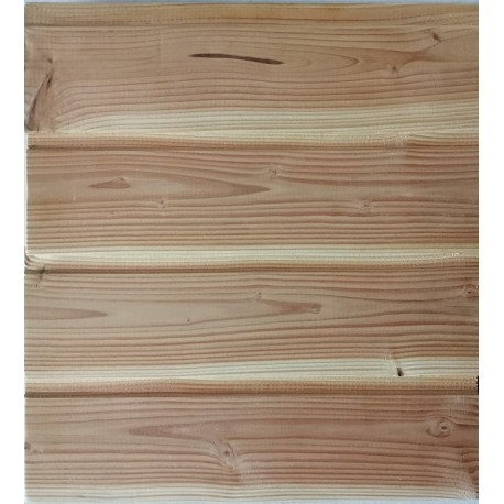 BARDAGE en DOUGLAS / CLOUAGE APPARENT VENDU au M²