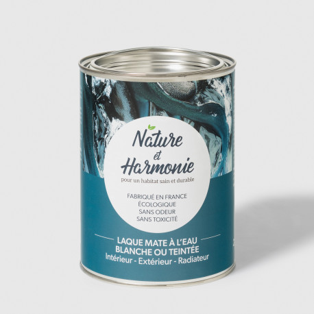 LAQUE MATE à L'EAU BLANCHE NATURE & HARMONIE
