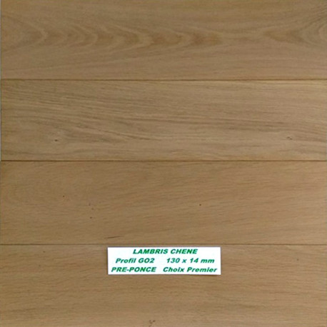 LAMBRIS en CHENE VENDU au M²