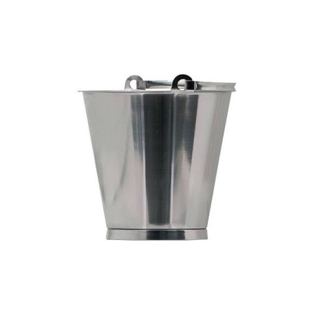 SEAU INOX TOILETTE SECHE (avec base)