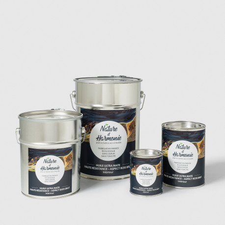 HUILE ULTRA MATE HAUTE RESISTANCE ASPECT BOIS BRUT pour L'INTERIEUR NATURE & HARMONIE