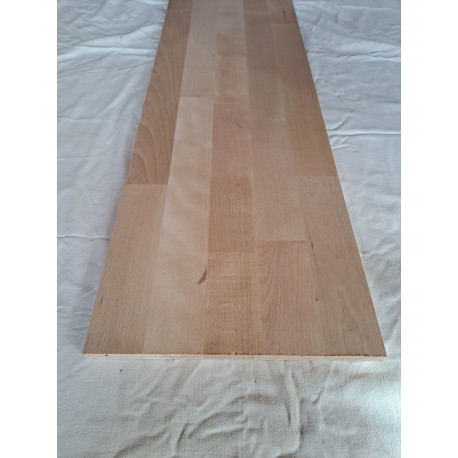 TABLETTE en HETRE LAMELLE-COLLE ABOUTE en BOUT VENDU à l'UNITE