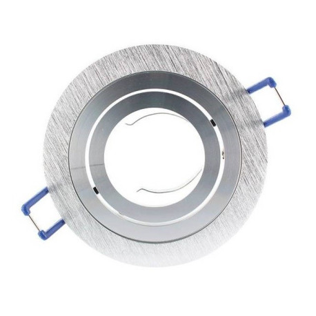 SUPPORT PLAFOND Rond Inclinable Argent Ø92 mm