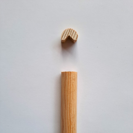 BAGUETTE 3/4 de ROND en PIN