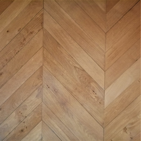 PARQUET en CHENE MASSIF / POINT de HONGRIE CHOIX QF2 en 21 mm d'épaisseur à BORDS DROITS à VISSER ou à CLOUER Vendu au m²