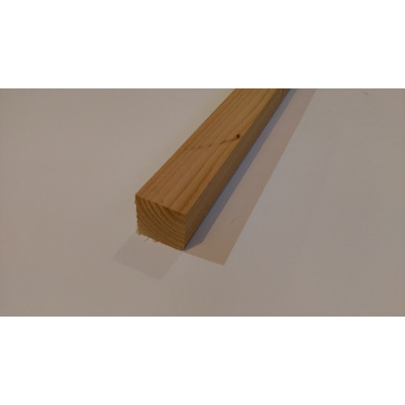 BOIS D'OSSATURE ABOUTE et RABOTE 4 FACES en DOUGLAS pour CLOISON Section: 48 x 48 mm