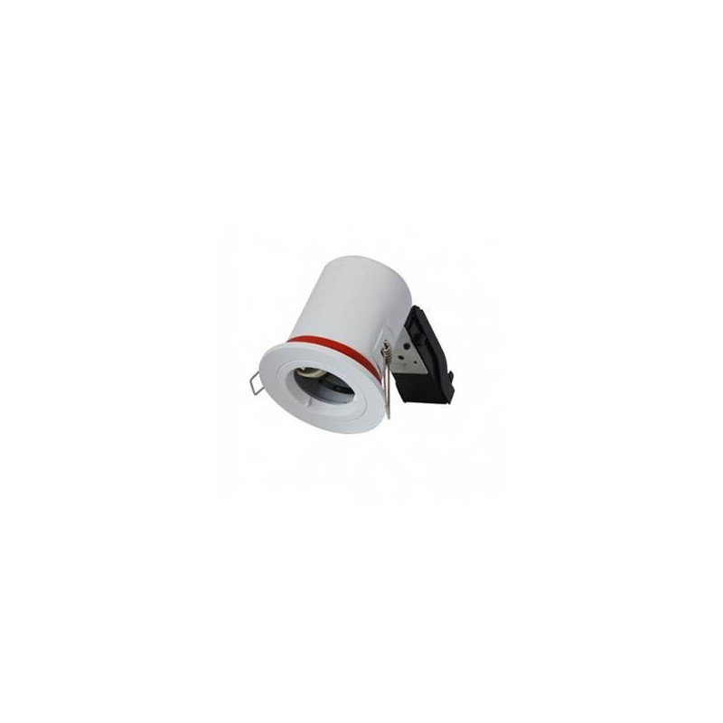 SUPPORT PLAFOND Rond Blanc avec douille automatique Ø88 mm – Image 3