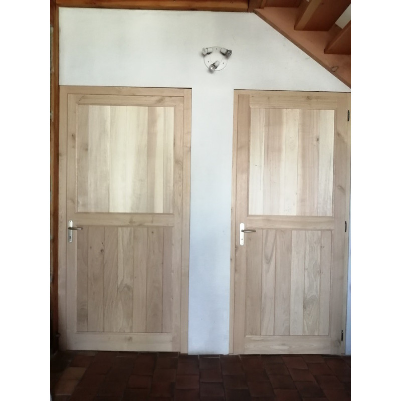 PORTE INTERIEURE en BOIS MASSIF SANS FINITION – Image 3