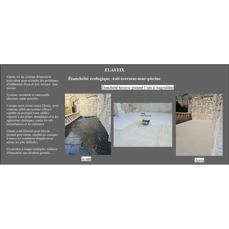 SYSTEME IMPERMEABILISANT ELASTIX B en SEAU de 6 kg – Image 6