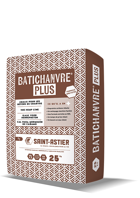 CHAUX BATICHANVRE PLUS en Sac de 25 kg pour BETON de CHANVRE