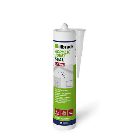 Mastic Acrylique LD704 BLANC pour Joints & Fissures en cartouche de 310 ml