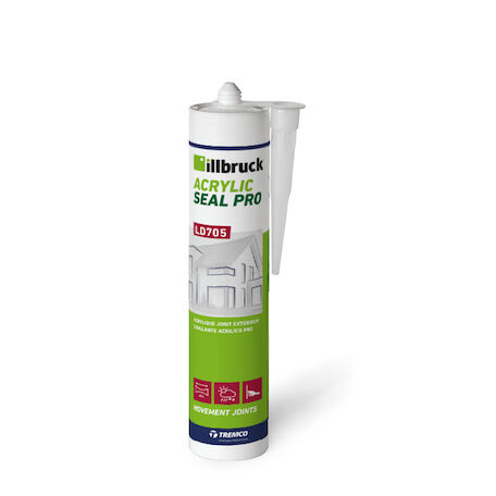 Mastic Acrylique LD705 BLANC pour Joints EXTERIEUR en cartouche de 310 ml