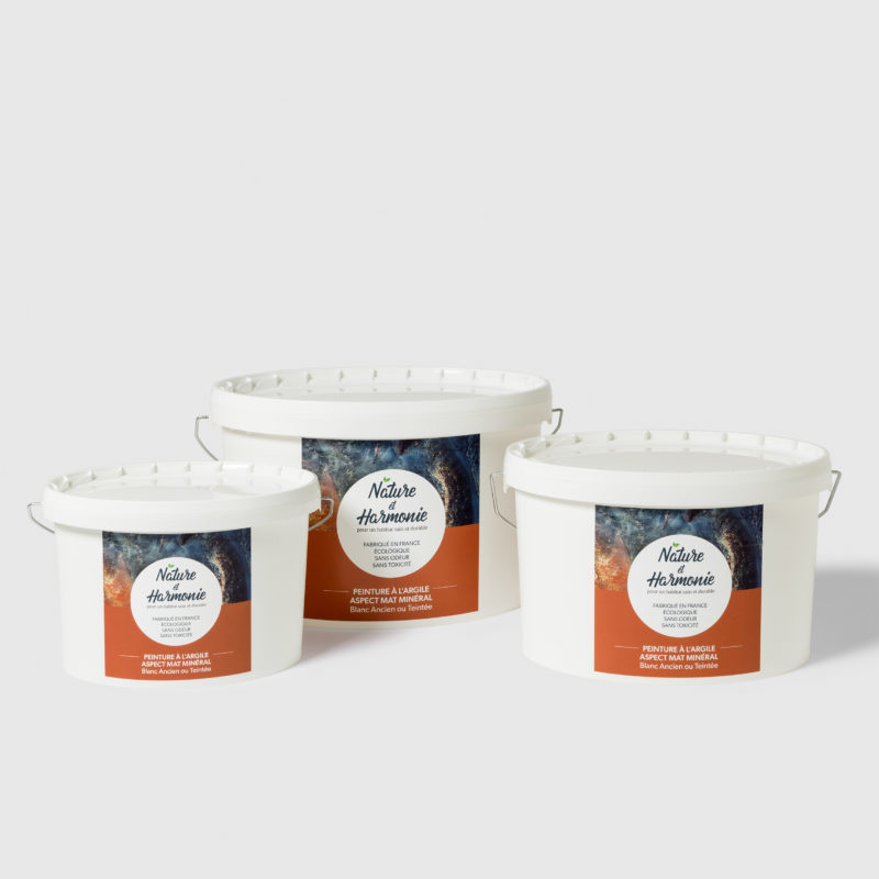 PEINTURE A L'ARGILE BLANC ANCIEN NATURE & HARMONIE