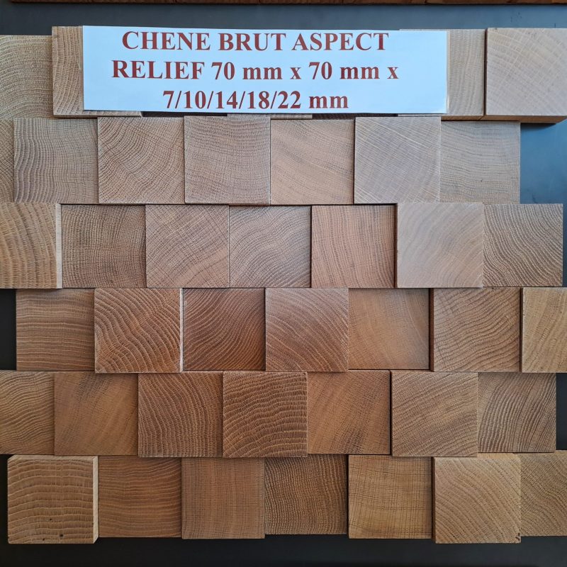 CARRE en CHENE MASSIF avec DIFFERENTES EPAISSEURS