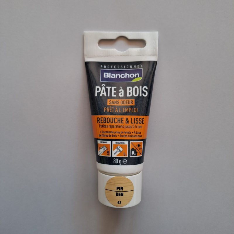PATE à BOIS / PRET à L'EMPLOI en TUBE de 80 gr