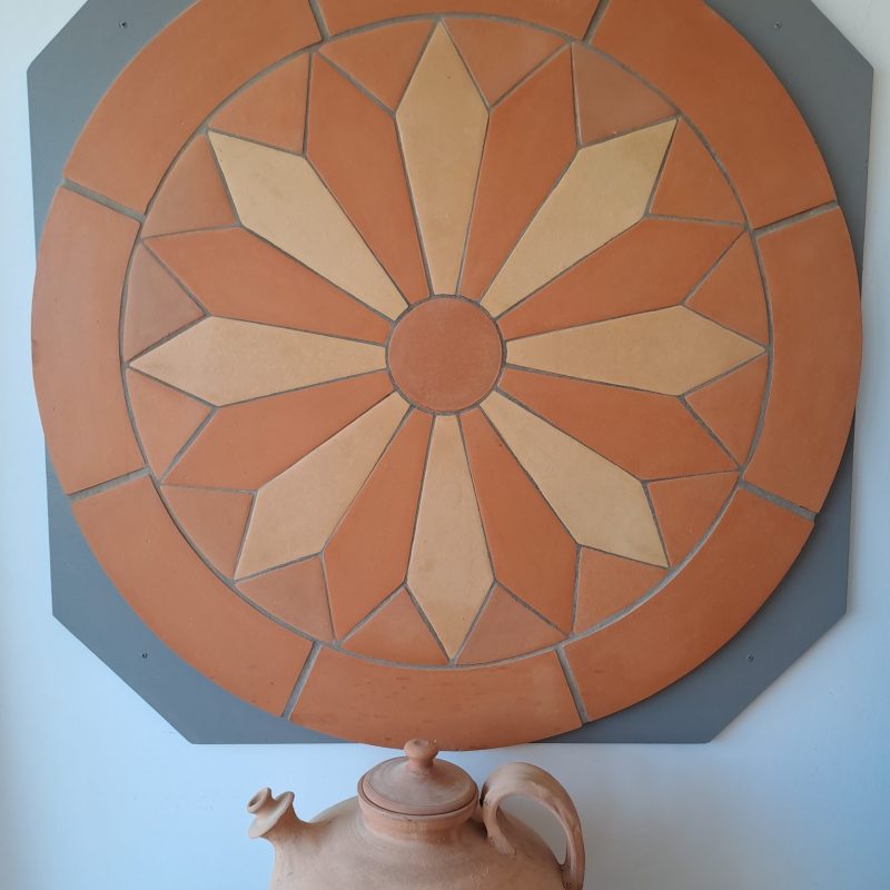 ROSACE en TERRE CUITE