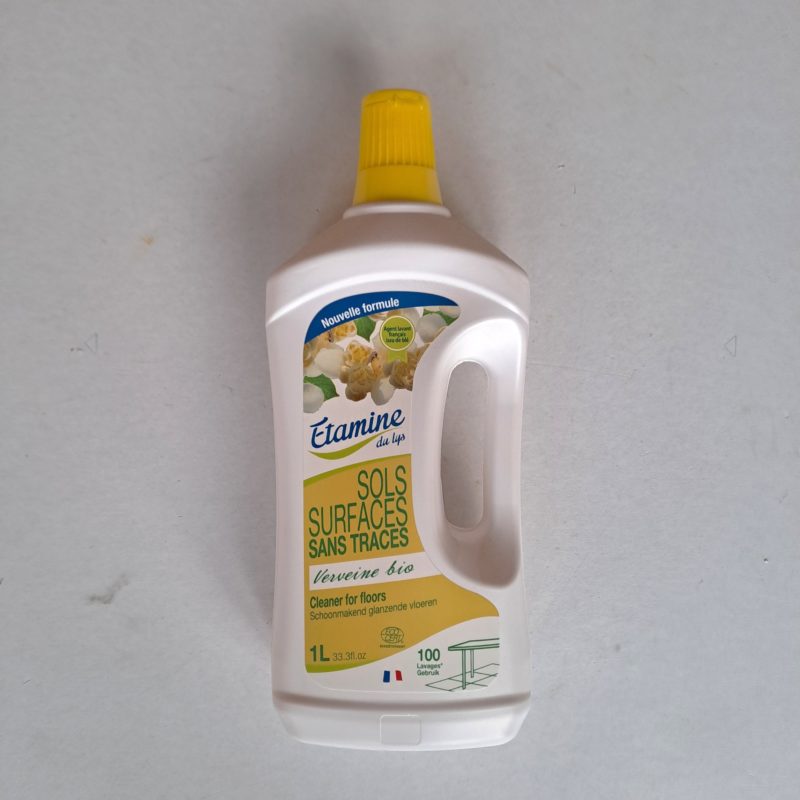 SOLS SURFACES SANS TRACES à la VERVEINE BIO en 1 Litre