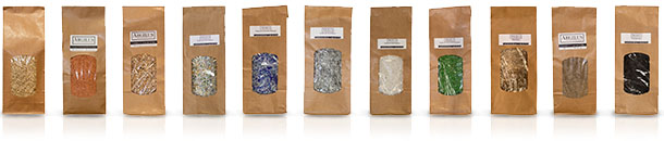 CHARGES MINERALES DECORATIVE pour ENDUIT de TERRE