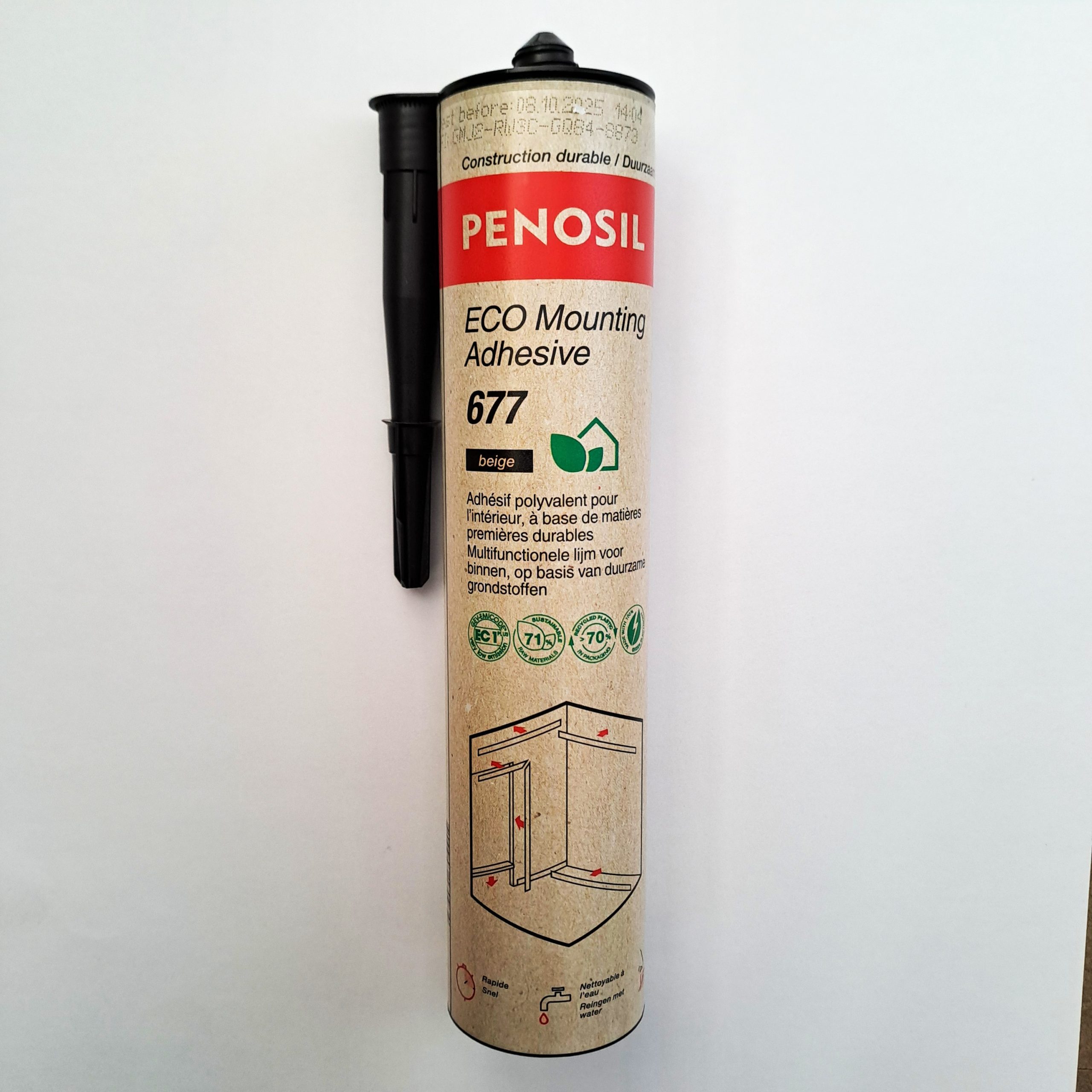COLLE ADHESIVE ECO 677 pour l'intérieur en cartouche de 392 gr