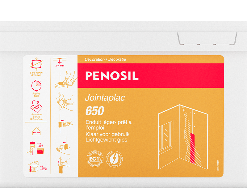 JOINTAPLAC 650 / Enduit léger sans calicots en seau de 5 Litres