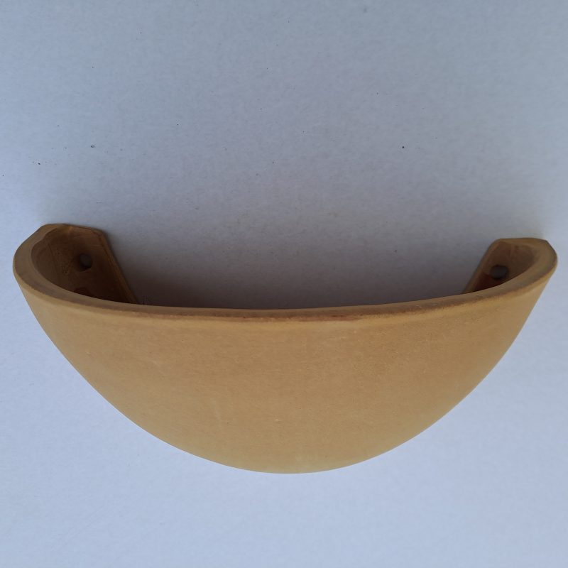 APPLIQUE MURALE en TERRE CUITE ROSE / 1 direction de lumière