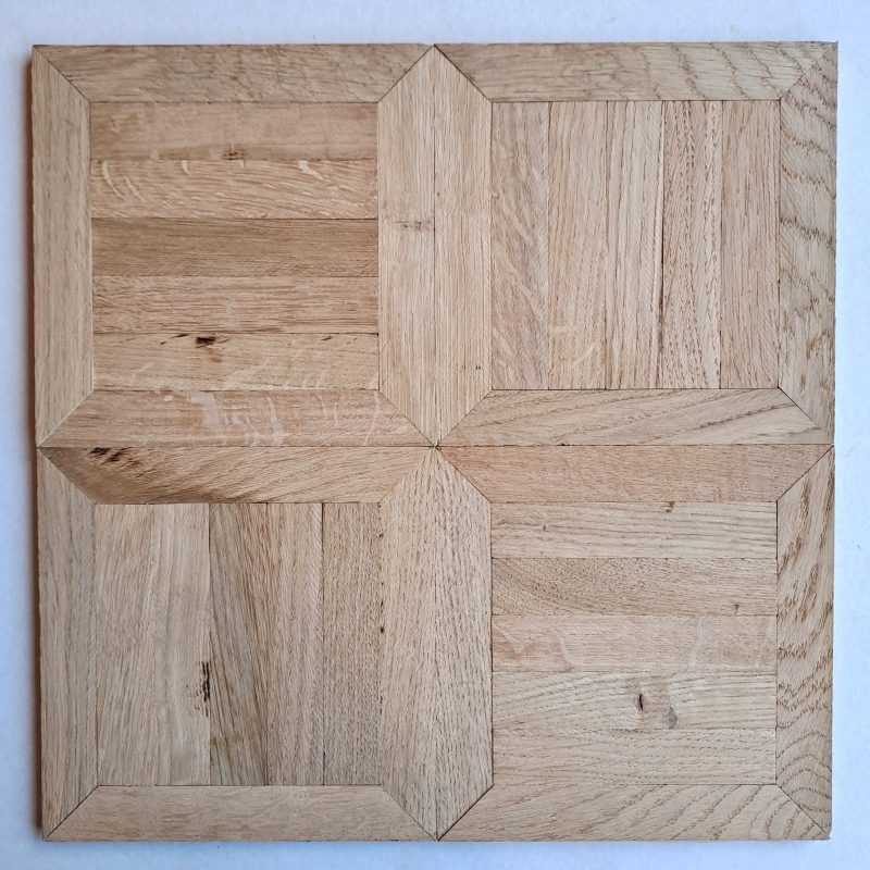 PARQUET MASSIF en CHENE à COLLER / MODELE : CASTEL  VENDU au M²