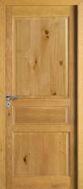BLOC PORTE INTERIEUR à RECOUVREMENT en CHENE RUSTIQUE CLAIR / MODELE : QUERCY
