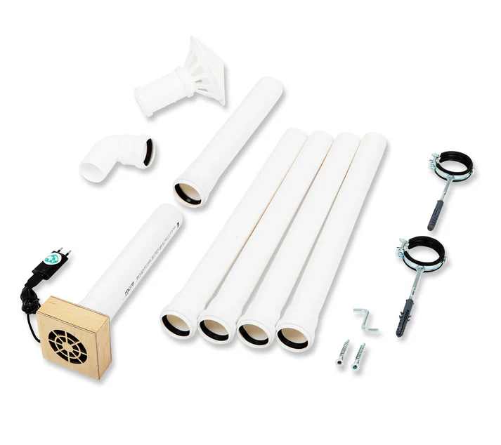 SYSTEME de VENTILATION ELECTRIQUE et KIT de CONDUIT D'EVACUATION D'AIR
