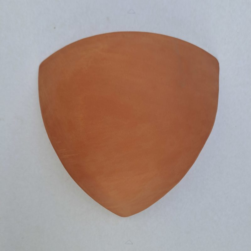 APPLIQUE MURALE en TERRE CUITE ROUGE / 3 directions de lumière