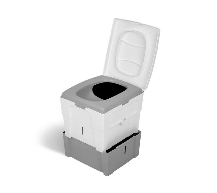 TOILETTE SECHE ULTRA-LEGERE et COMPACTE avec REHAUSSE pour le CAMPING et les VANS AMENAGES