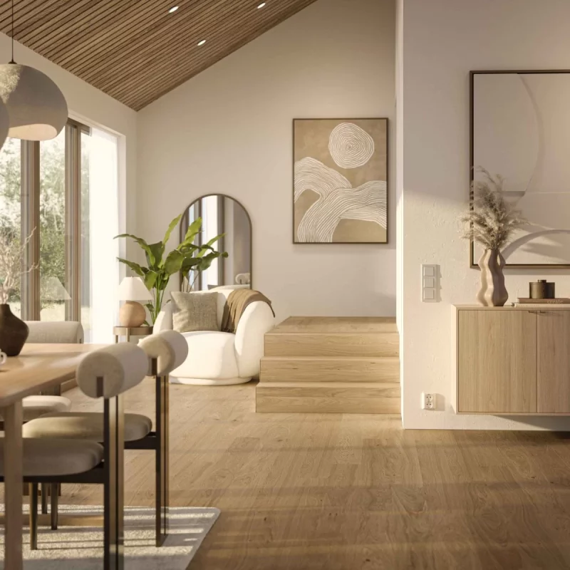 PARQUET FLOTTANT à CLIPSER BJELIN / WOODURA PLANKS M Gamme résidentielle brossé  VENDU au PAQUET